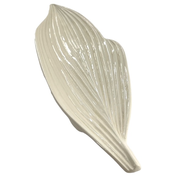 Copeland Spode Vintage Imperial Ivory Banana Leaf Platter Relish Tray England - Picture 2 of 9